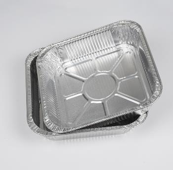 Jednokratna četvrtasta posuda za hranu od aluminijumske folije