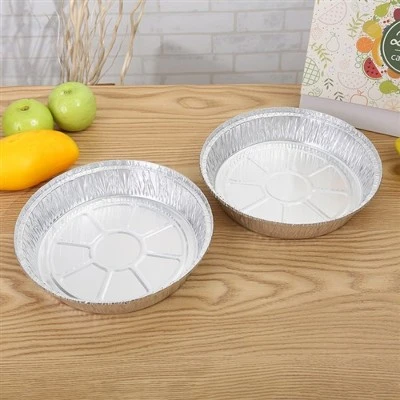 Okrugli kontejner od aluminijumske folije za poneti